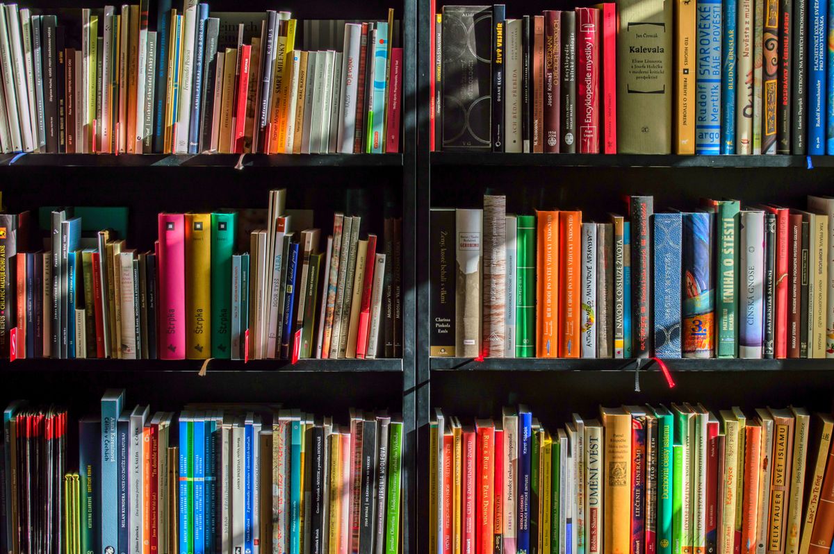 Bookshop table before opening hour